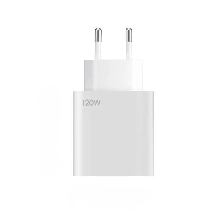 1+1 CADOU Adaptor de Încărcare Rapidă 120W cu Cablu USB-C Inclus, Port USB-A, 1 m – Alb