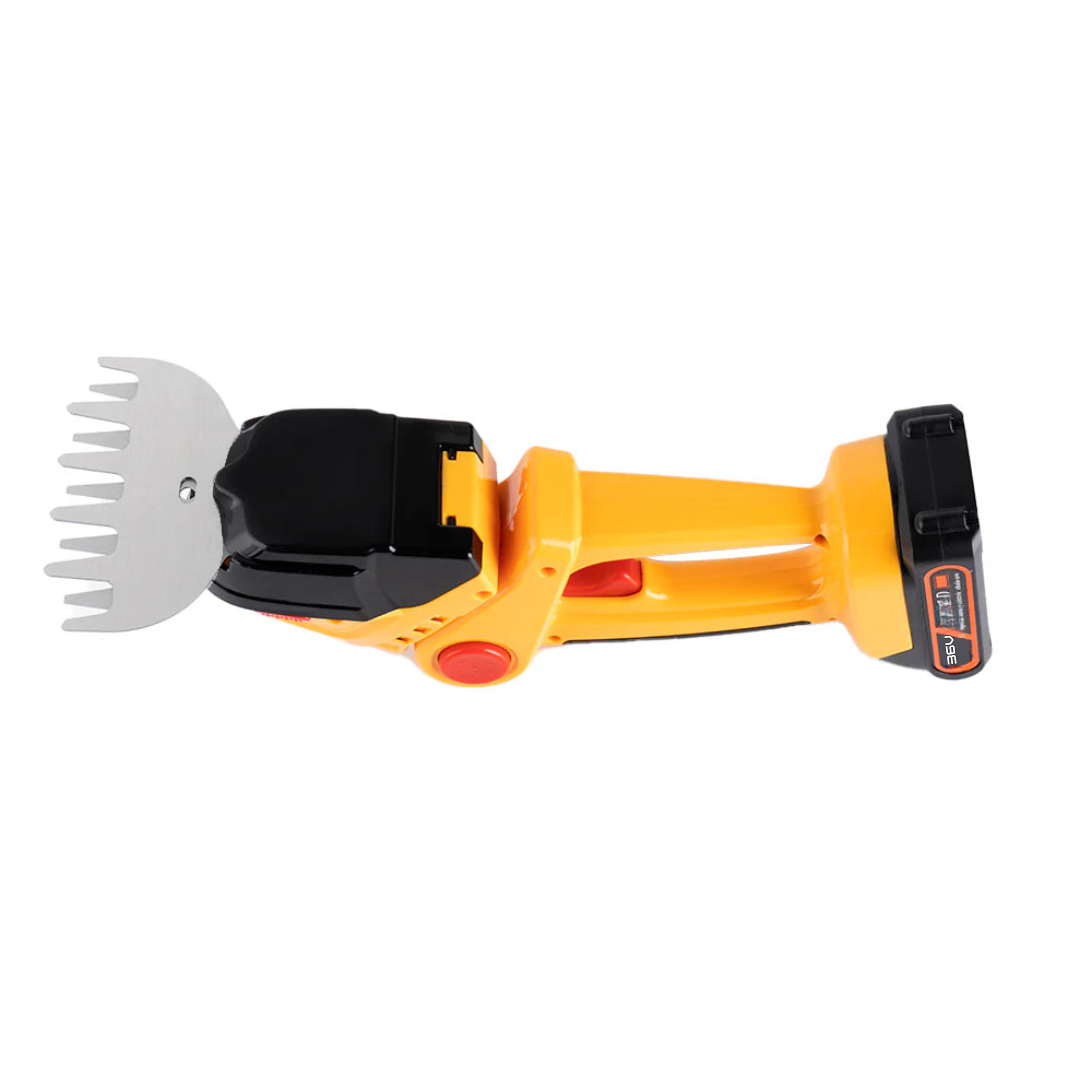 Foarfecă Electrică cu Acumulator 2 în 1 – Pentru Gazon și Gard Viu | 2 Acumulatori Incluși