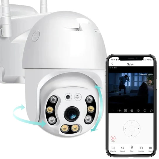 Set 2 x Camera Supraveghere FULL HD 1080P, vedere nocturna, WIFI si 2 carduri microsd 32 GB