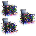 Set 3 x Instalatie solara 100 LED - diferite culori
