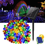 Set 3 x Instalatie solara 100 LED - diferite culori
