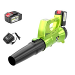 Suflanta de frunze electrica cu 2 Acumulatori, Putere 3500W, 12.000 De Rotatii/min, Volum Aer 2.3 Metri Cubi/Minut, Negru/Verde