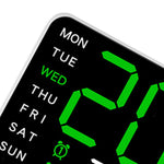 Ceas digital de perete, versatil, LED, cu alarma, calendar si termometru
