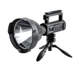 Lanternă LED de 60W cu trepied și baterie externă + lampă de perete cu senzor de mișcare solară (3W, neagră)