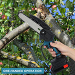 Mini drujba lama 8 inch, portabil , cu 2 acumulatori 48V, 2 lanturi