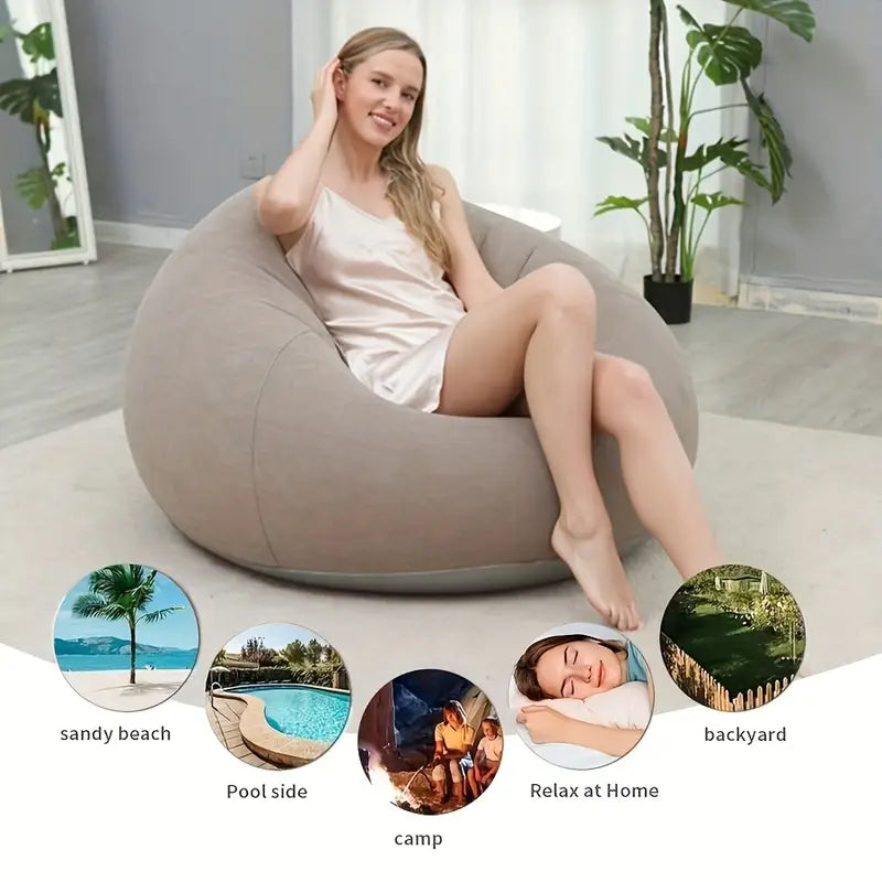 Canapea Gonflabila, GOGOU®, Lazy bag, 110x110x85CM