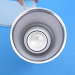 Mini blender portabil (450 ml, 12 lame, fără BPA) + termos auto din oțel inoxidabil 1200 ml