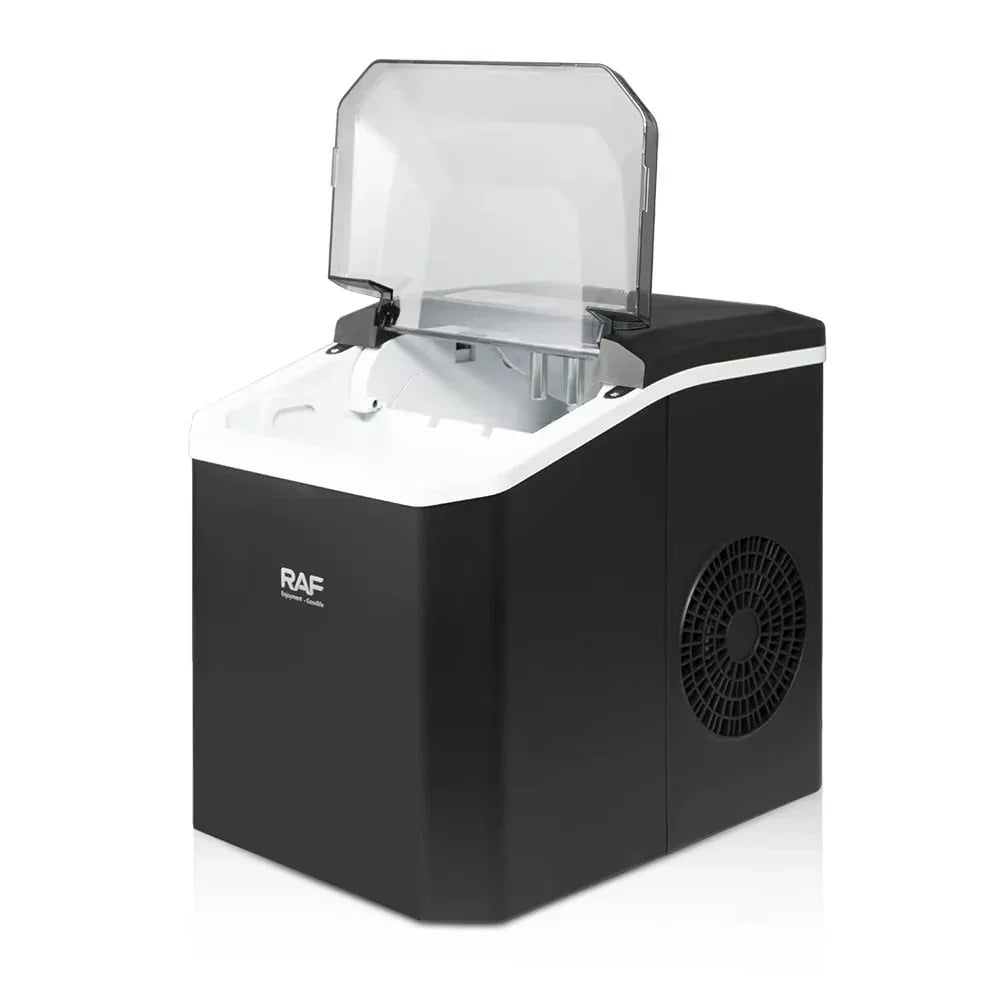 Masina de gheata portabila, RAF R0302, 150W, volum 1.2 L, cos si lingurita, 26x23x29 cm