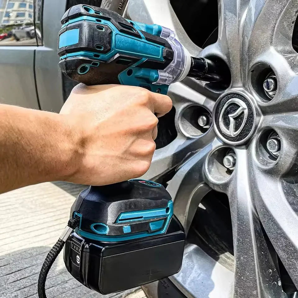 Cheie de impact, masina de Insurubat, 550Nm, 43 de Accesorii, 2 Acumulatori 48V si Valiza