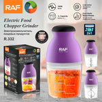 Robot de bucătărie 2 în 1 RAF-332, tocător de legume și mixer, 250W, 1L