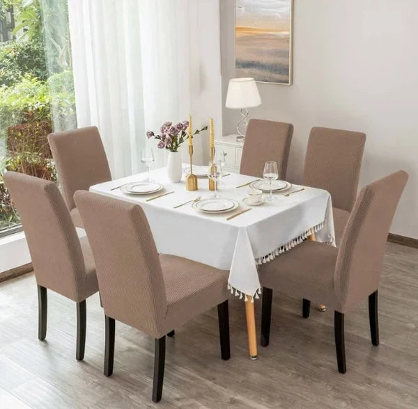 Set 6 huse elastice pentru scaun din lycra