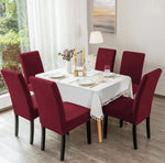 Set 6 huse elastice pentru scaun din lycra