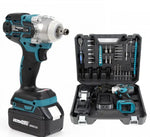 Cheie de impact, masina de Insurubat, 550Nm, 43 de Accesorii, 2 Acumulatori 48V si Valiza