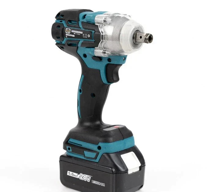 Cheie de impact, masina de Insurubat, 550Nm, 43 de Accesorii, 2 Acumulatori 48V si Valiza