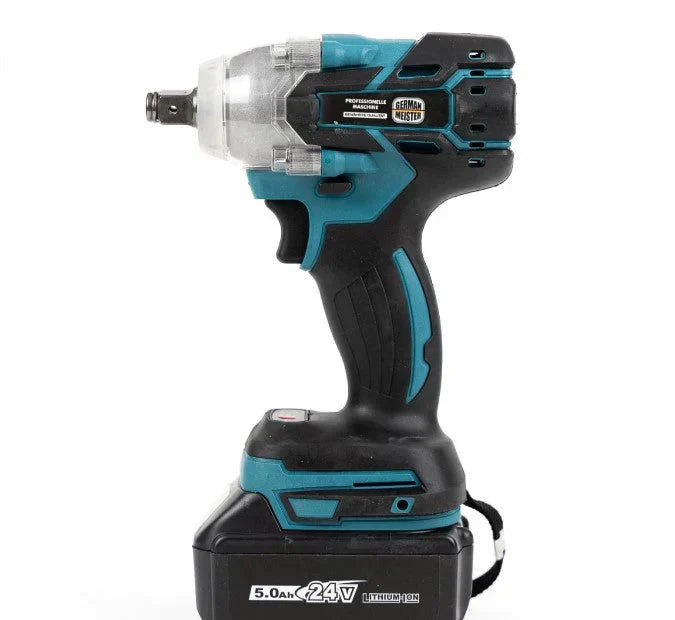 Cheie de impact, masina de Insurubat, 550Nm, 43 de Accesorii, 2 Acumulatori 48V si Valiza