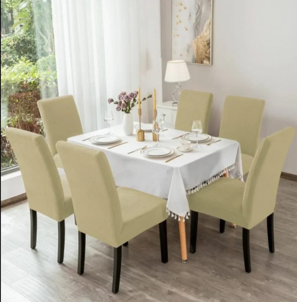 Set 6 huse elastice pentru scaun din lycra