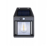 Lampa solara de perete LED cu senzor de miscare 3W, culoare negru