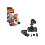 Camera auto DVR, 2.4 inch, HD, filmare noaptea + Kit polish faruri, discuri abrazive, pasta, bureti, restaurare faruri
