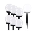 Set 6 lampi solare pentru alei, senzor amurg, LED cu lumina rece, timp de lucru 6 ore