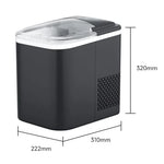 Masina de gheata portabila, Hoffmans HM-9811, 120W, 1.5L, ABS, 32x22x31 cm, negru