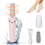 Set: Aparat pentru ingrijire si curatare calcaie + Epilator facial si sprancene, portabil, reincarcabil, 2in1