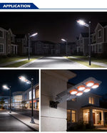 Proiector Solar LED Exterior cu Senzor, 600W, Lampa Solara Puternica pentru Curte, Gradina, Alei, Iluminat Exterior IP65