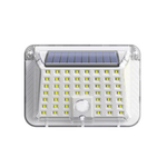 Set 3 x Lampa solara de perete cu senzor de miscare, impermeabila IP65, 90 LED-uri, alba