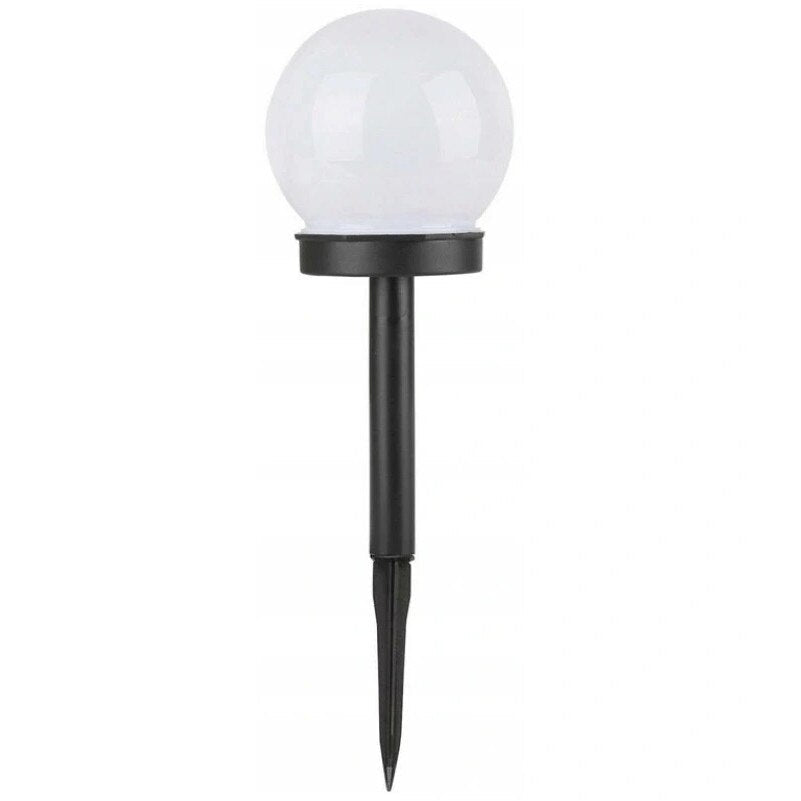 Set 12 x Lampa solara de gradina, 10cm, IP44, Nergu/Alb