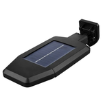 Set 3 x Lampa solara LED, 50W, 2 moduri iluminare, Senzor miscare, Telecomanda, Negru