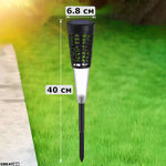 Set 6 x Lampa Solara Decorativ Pentru Curte Si Gradina, De Exterior, Cu Tarus