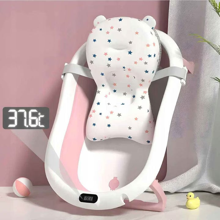 Set Cada Cu Termometru Si Perna, Sticla, Termometru Incorporat, Elemente Antiderapante, Fund Ergonomic, 80 Cm X 45 Cm X 25 Cm
