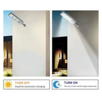 Set 2 x Lampa solara cu telecomanda si suport, 300W, senzor de miscare, 12 cadrane, 108 LED-uri, 6000k
