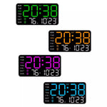 Ceas digital de perete, versatil, LED, cu alarma, calendar si termometru