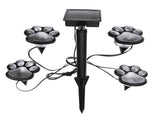 Set 8 Lampi Solare Led Tip Amprenta Labuta de Caine cu Infigere in Gazon