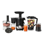 Set Blender 6 în 1 – 450W, Tocator, Mixer, Tel, Stick Blender, Maruntitor, Vas 500ml