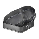 Mixer cu bol inox, putere 200 W, 2L, 7 trepte de Viteze + Set 3 tavi de prajituri, cu baza detasabila si forme diferite