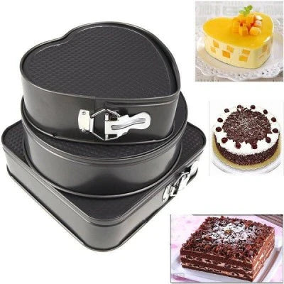 Mixer cu bol inox, putere 200 W, 2L, 7 trepte de Viteze + Set 3 tavi de prajituri, cu baza detasabila si forme diferite