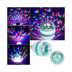 Bec rotativ multicolor, cu efect disco, LED, 3W