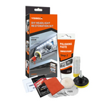 Camera auto DVR, 2.4 inch, HD, filmare noaptea + Kit polish faruri, discuri abrazive, pasta, bureti, restaurare faruri