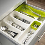 Organizator extensibil de tacamuri pentru sertar