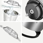 Tocător Electric 3L 1000W din Inox + Set 5 Caserole Metalice cu Capac CADOU