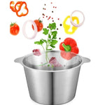Tocător Electric 3L 1000W din Inox + Set 5 Caserole Metalice cu Capac CADOU