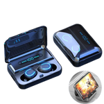 Casti bluetooth cu amprenta si dock magnetic cu afisaj