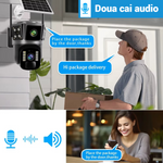 Camera Supraveghere 4G cu Panou Solar - Dubla Lentila 360°, Full HD, Viziune Nocturna Color + Card 32GB