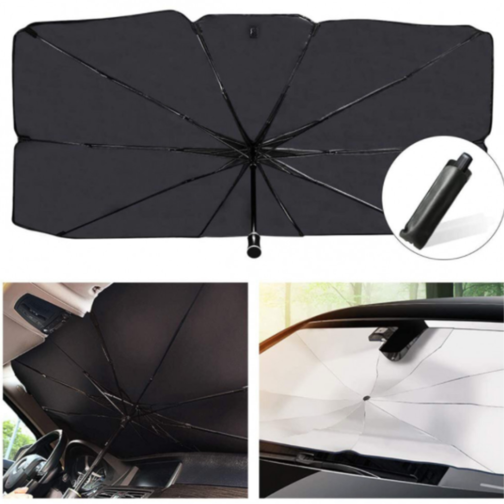 PACHET Suport rotativ telefon, Robot cameraman Bluetooth cu recunoastere faciala + Suport auto multifunctional 4-in-1 + Parasolar pliabil tip umbrela pentru parbrizul masinii