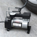 Kit pana auto complet, Compresor auto cu 1 cilindru, 12V, metalic