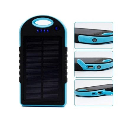Baterie solară externă de 5000 mAh – rezistentă la șocuri și apă