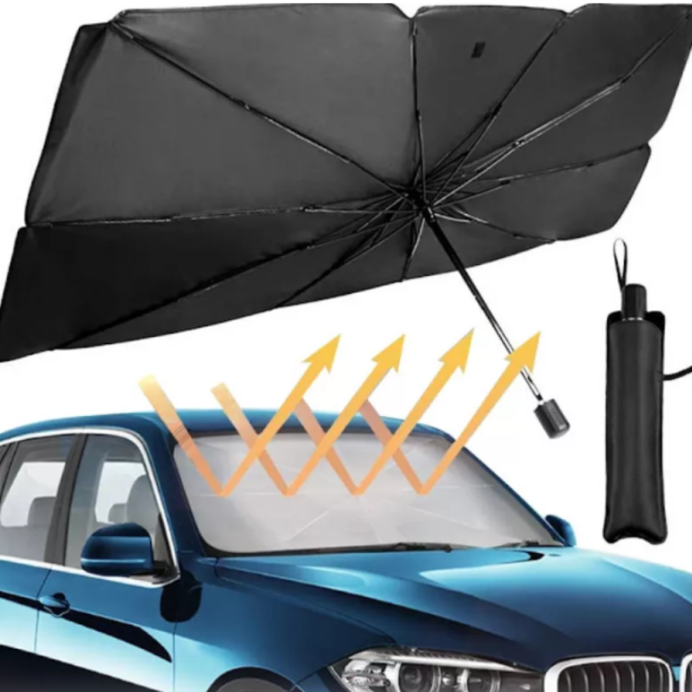 PACHET Suport rotativ telefon, Robot cameraman Bluetooth cu recunoastere faciala + Suport auto multifunctional 4-in-1 + Parasolar pliabil tip umbrela pentru parbrizul masinii