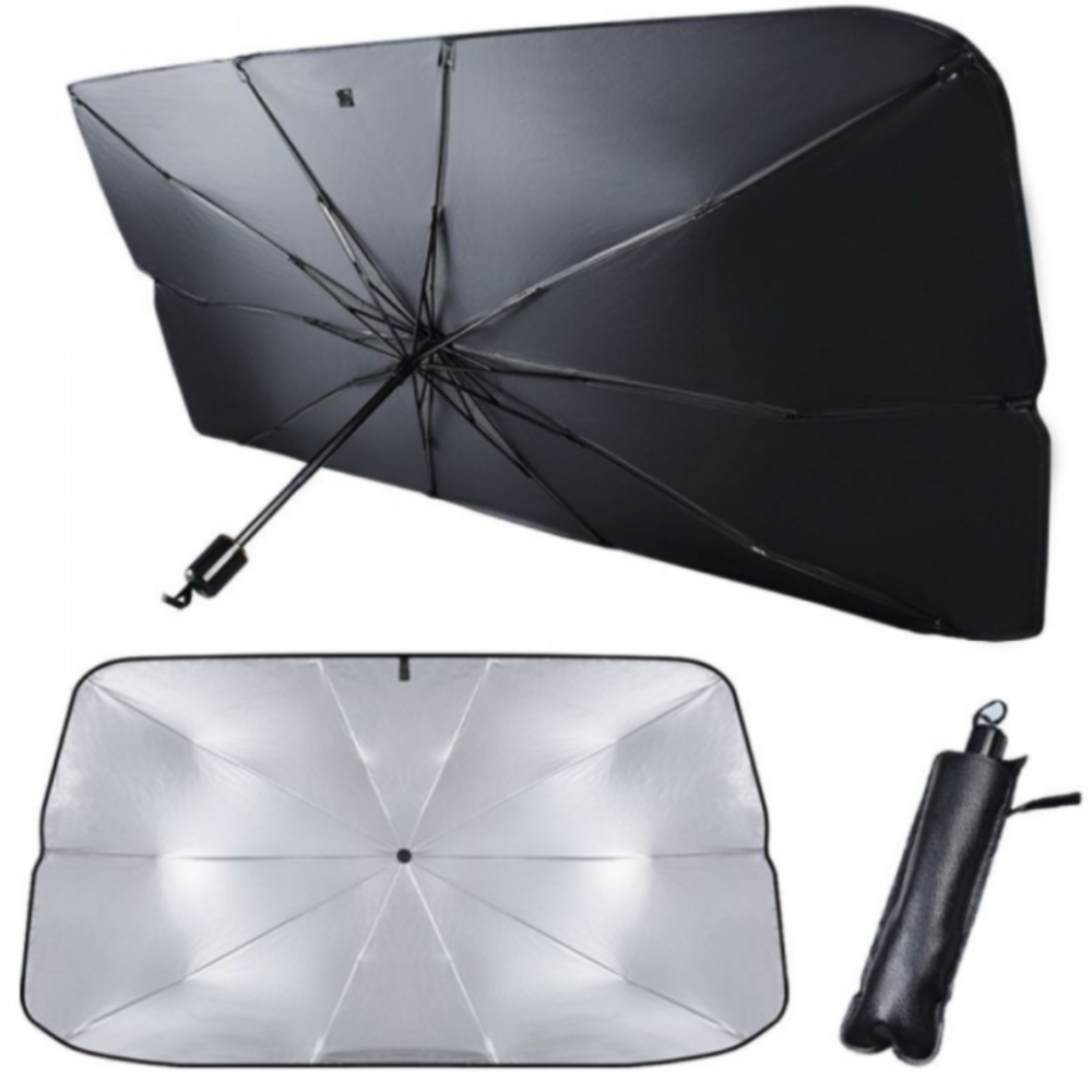 PACHET Suport rotativ telefon, Robot cameraman Bluetooth cu recunoastere faciala + Suport auto multifunctional 4-in-1 + Parasolar pliabil tip umbrela pentru parbrizul masinii