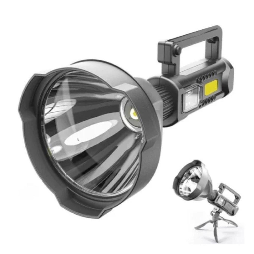 PACHET Lanterna LED, reincarcabila, functie Powerbank, 4 moduri iluminare + Set Termos cu 2 cani extra, perete dublu vacuum izolator